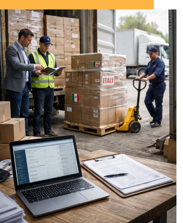 Доставка грузов из Италии: морские и авиаперевозки от 19253