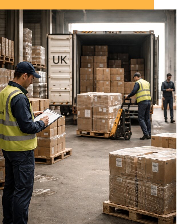 Доставка грузов из Великобритании с таможенным оформлением от 13370