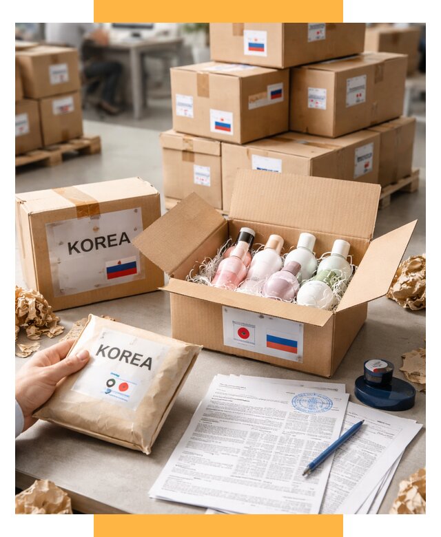 Доставка косметики из Кореи от 9092 р. под ключ | СетСервис-Юрг