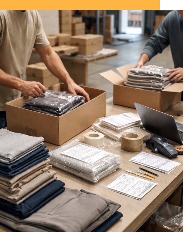 Перевозка одежды по миру от 8022 руб. с таможенным оформлением