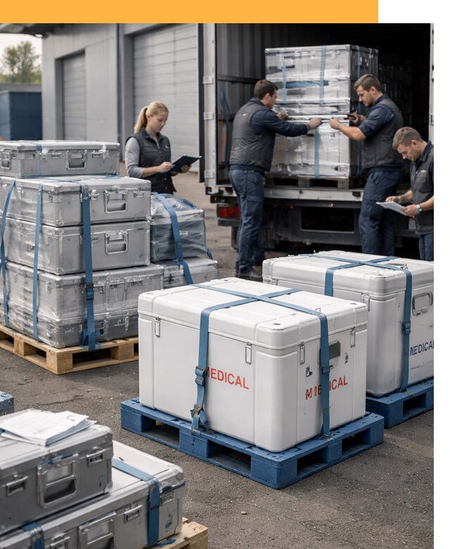 Перевозка медицинского оборудования по всему миру от 16044 руб